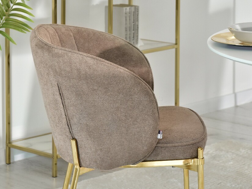 Židle Felix (béžová + zlatá)