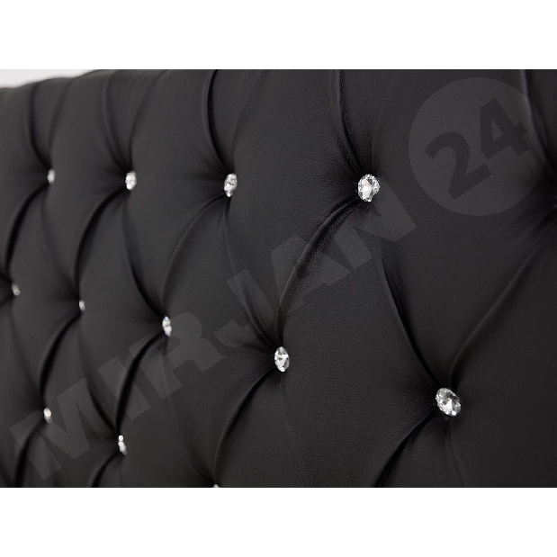 Kontinentální postel Enoa (černá) *bazar