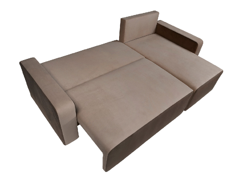 Rohová sedací souprava BRW Possi Lux 3DL.URC LED modrá/šedá (L) (s osvětlením)