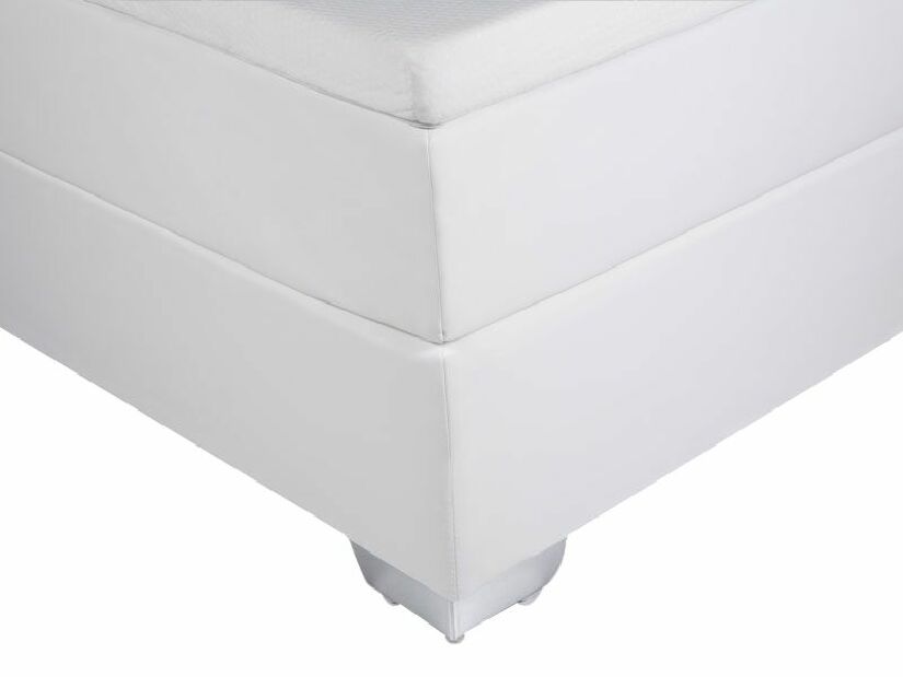 Boxspring postel 140 cm PREMIER (s matracemi) (bílá)