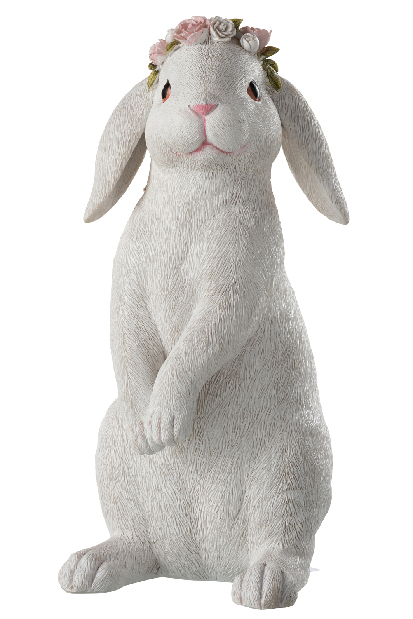 Dekorace do domácnosti (bílá) 30x15x16cm