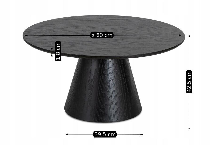 Konferenční stolek Covalentes Max (černá)