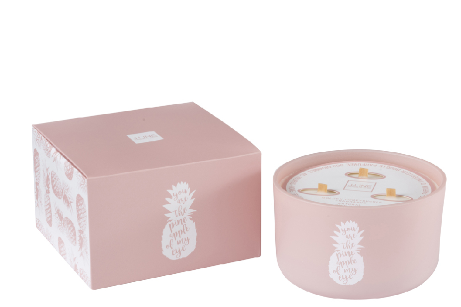 Svíčka (fuchsia) 9x14x14cm