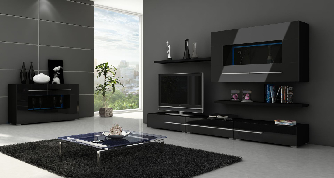 Obývací pokoj Koln černá