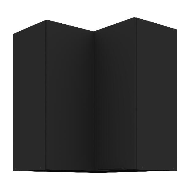 Horní rohová kuchyňská skříňka Sienla 60 60 GN 72 2F 90 (černá matná)