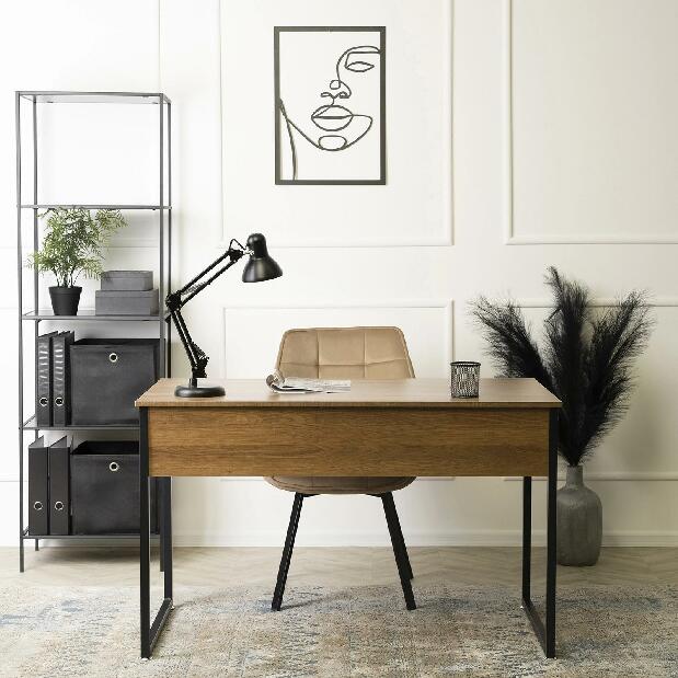 Psací stolek Regular (ořech + černá)
