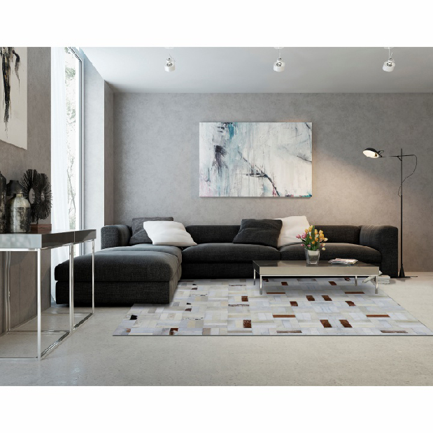 Kožený koberec 140x200 cm Koza typ 1