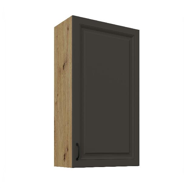 Horní kuchyňská skříňka Sheila 60 G 108 1F (korpus: dub artisan + fronta: grafit)