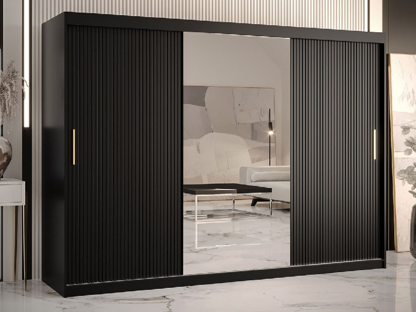 Šatní skříň Torro 2250 (černá)