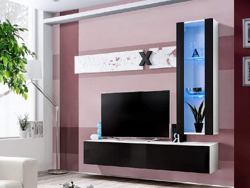 Obývací stěna Auckley 25 WS AI H2 (s osvětlením)