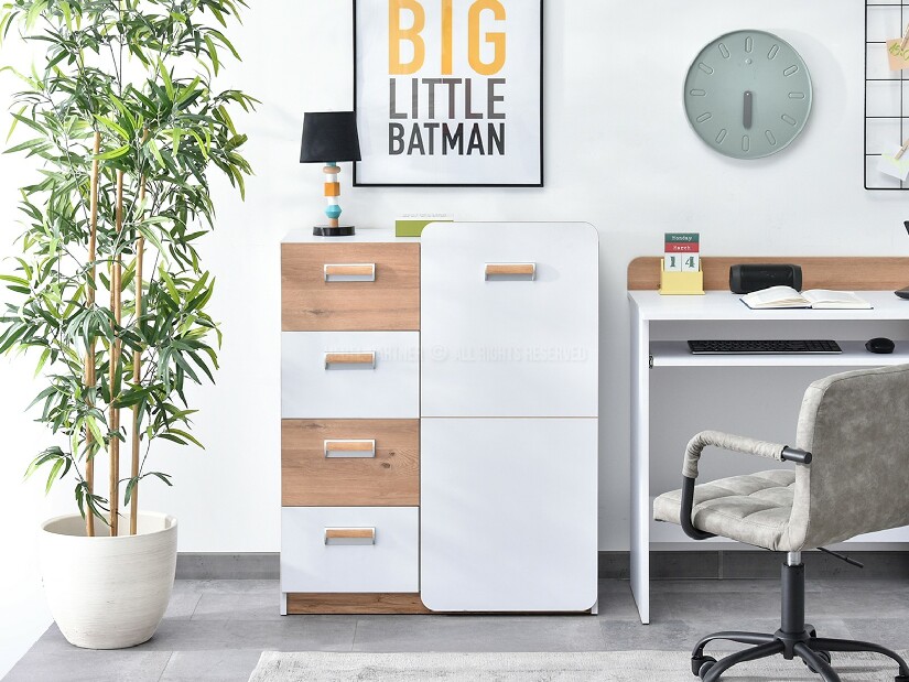 Nábytek do studentského pokoje Clerigo 03 (bílá)